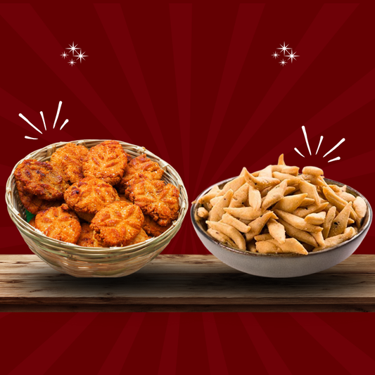 Free 200gm Namkeen, Jaggery and Sooji Thekua, 250gm×3